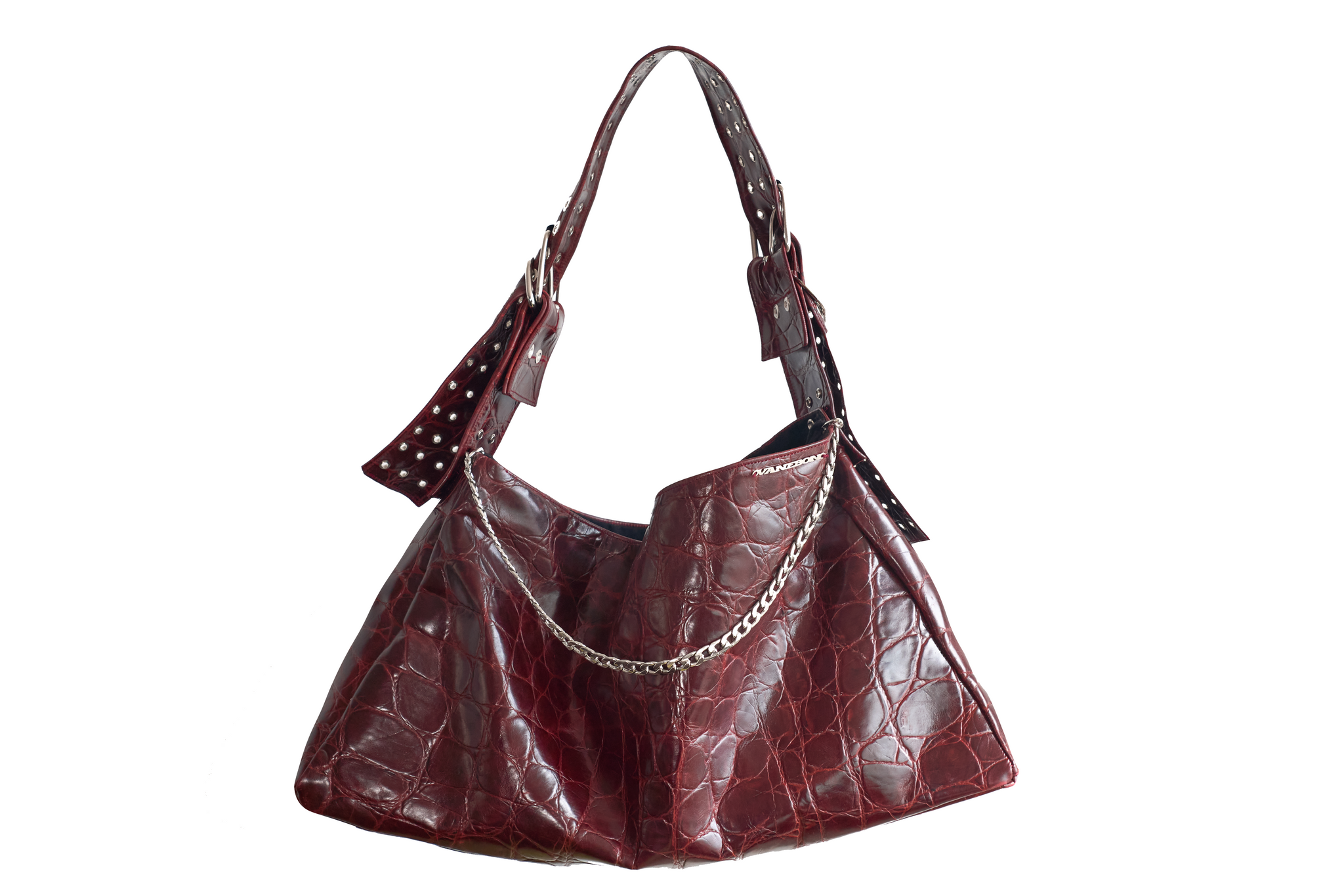 Cherry croc bag