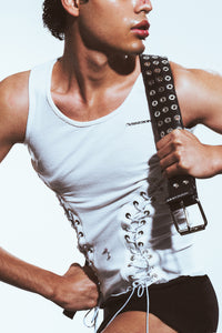 Lace-up tank